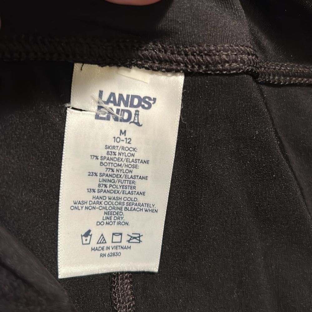 Land’s End coverup swimsuit leggings Plus Sizes Regular Various Sizes Black - Picture 13 of 13